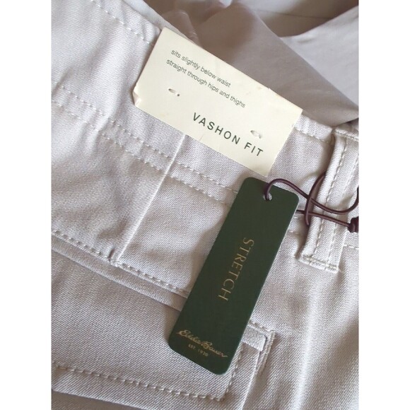 NWT Eddie Bauer Vashon Fit Women’s Khaki Beige Pants 8 Tall Gorpcore Hiking - Picture 9 of 10